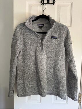 Patagonia Men's Heather Gray Half-Zip Fleece Pullover